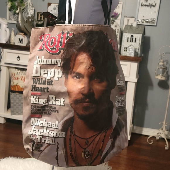 Rolling Stone Magazine Johnny Depp Feb 2005 Cover Tote Bag - Picture 6 of 7
